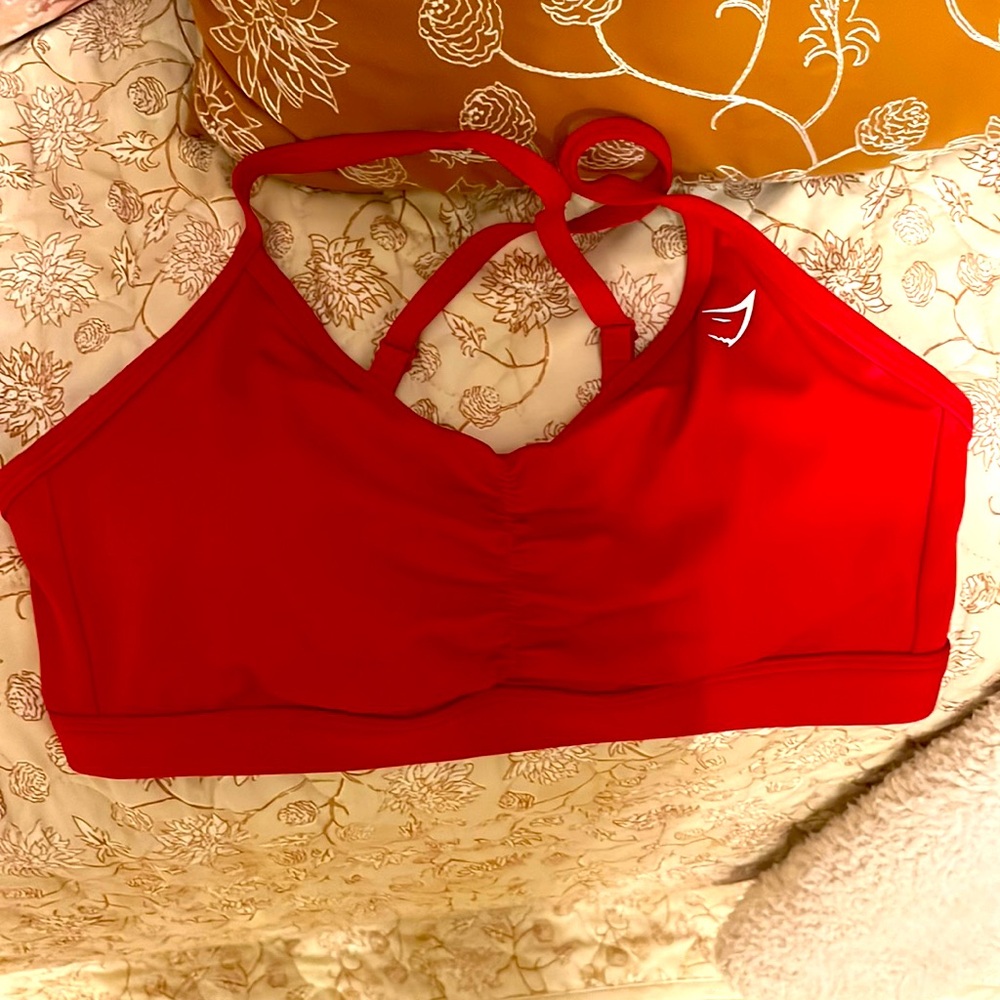 Red Gymshark bra never worn